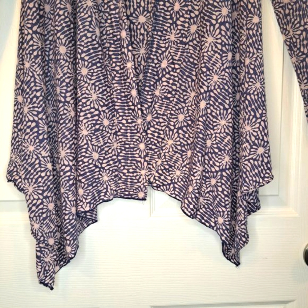Testament Lightweight Purple Patterned Open Cardi… - image 4